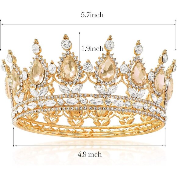 Women Crowns Rhinestone Bridal Tiara Wedding Princess Headpiece Elegant main image 5